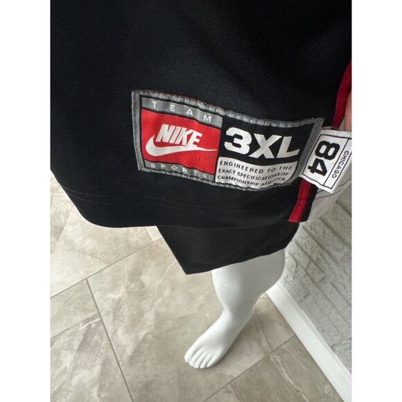 VTG Nike Chicago Bulls Men Black Snapped Front Short Sleeve Jersey Size 3XL - Picture 9 of 12